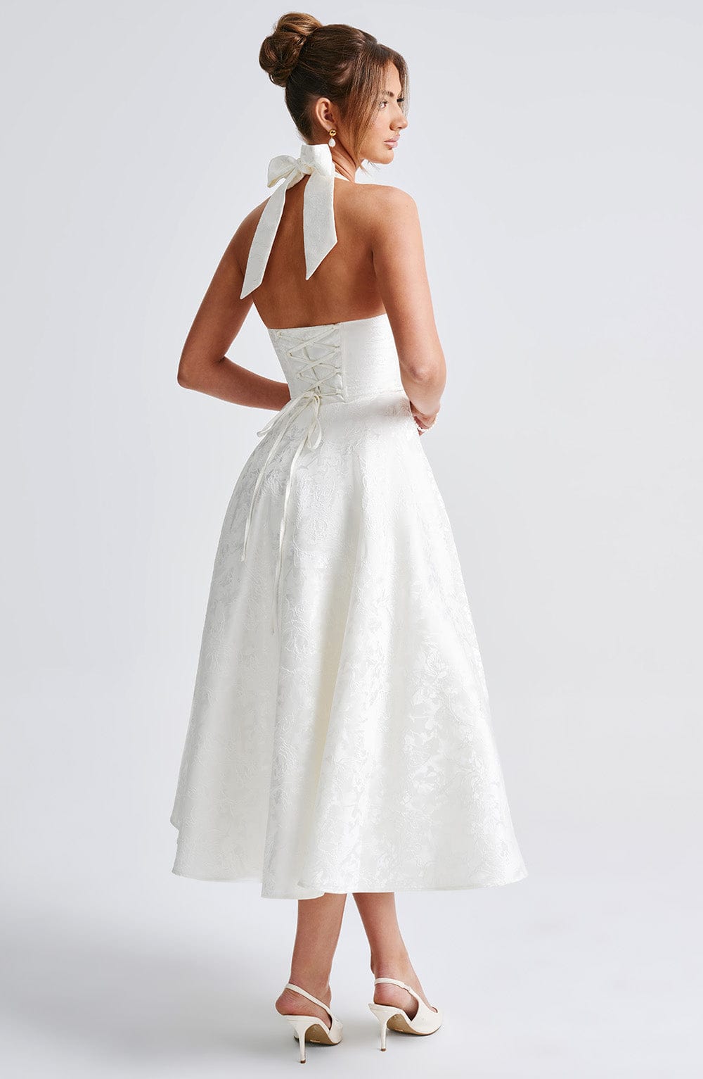 Effie Midi Dress Ivory