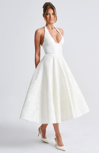 Effie Midi Dress Ivory
