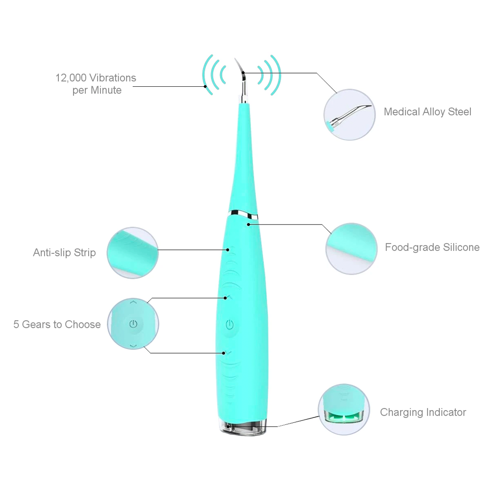 Electrical Tartar, Plaque & Dental Calculus Remover Mint 1