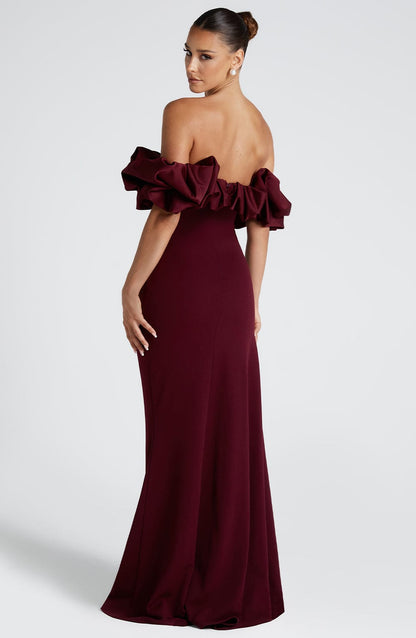 Elsie Maxi Dress Cherry Lacquer