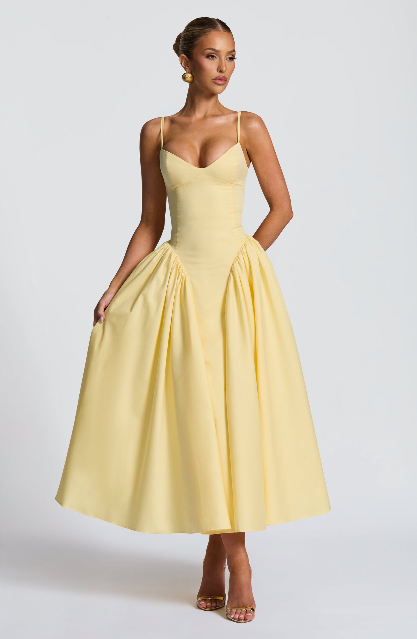 Emerson Midi Dress Lemon