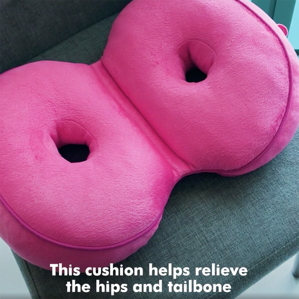 Memory foam posture correcting cushion for home