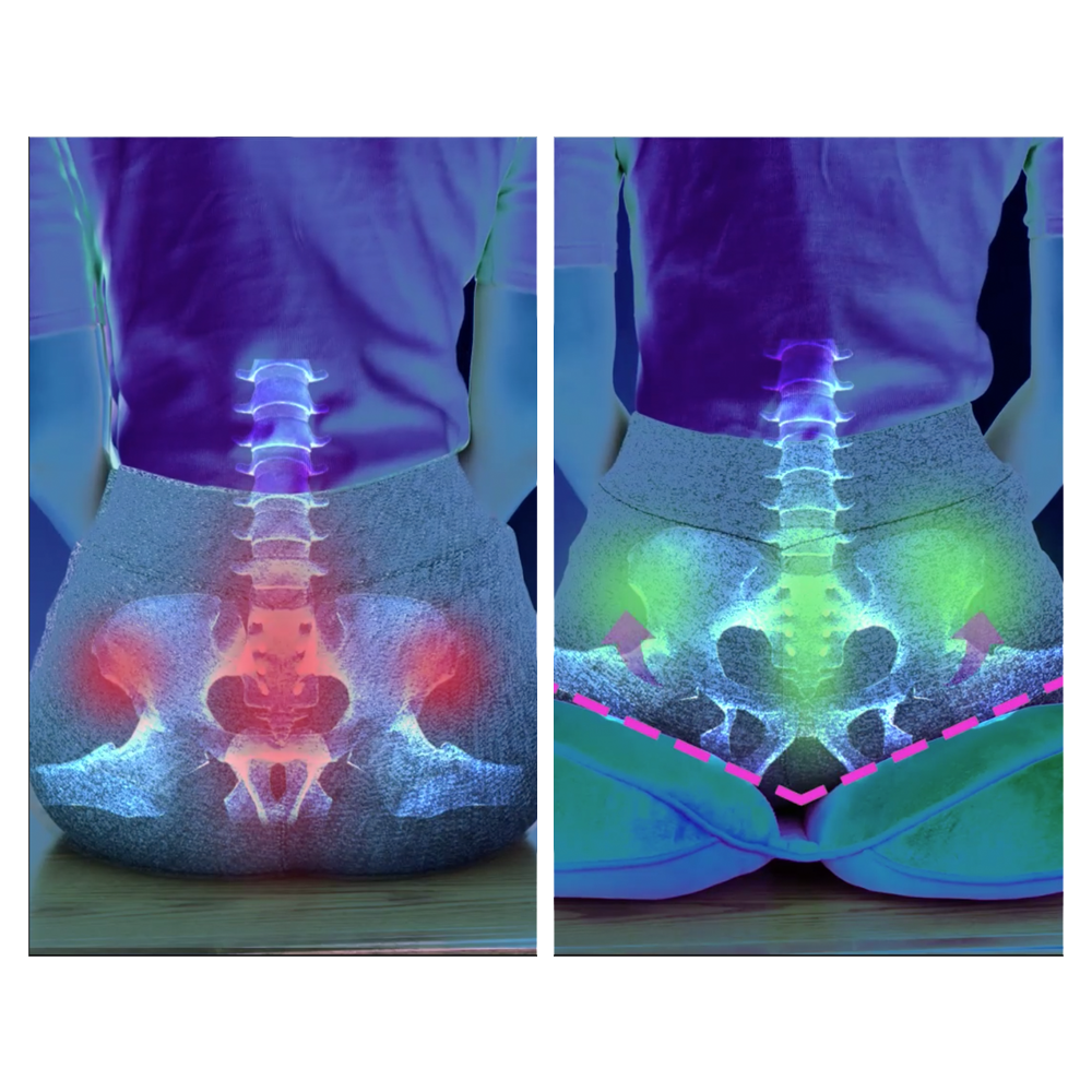 Comfortable hip corrector seat cushion for driving