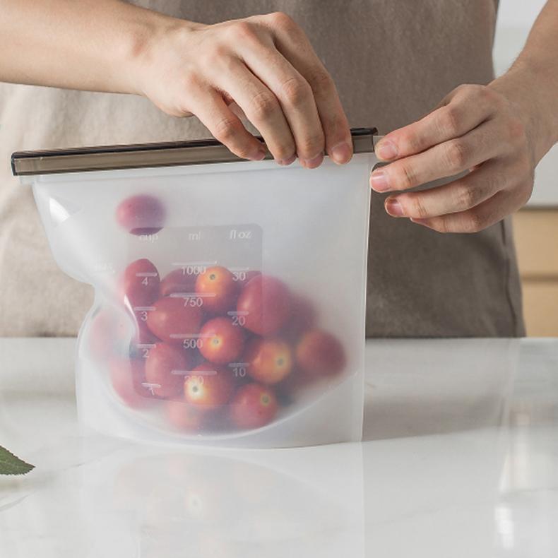 Reusable Food Storage Bags FDA Approved Silicone 1