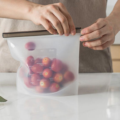 Reusable Food Storage Bags FDA Approved Silicone 1