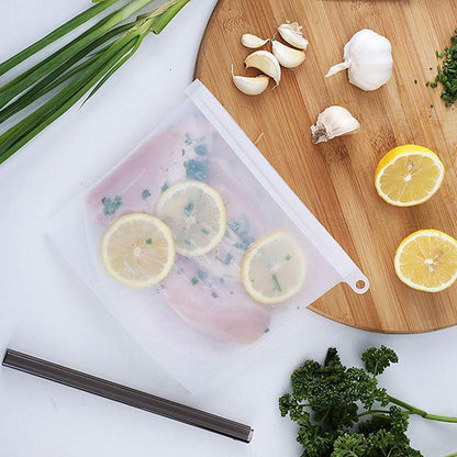 Reusable Food Storage Bags FDA Approved Silicone 2