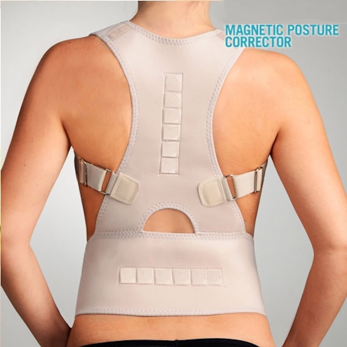 Machine washable magnetic therapy posture support