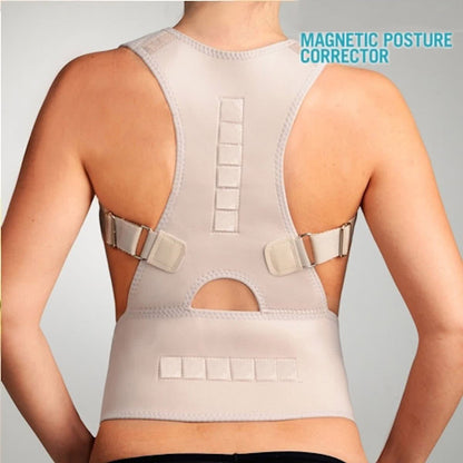 Machine washable magnetic therapy posture support