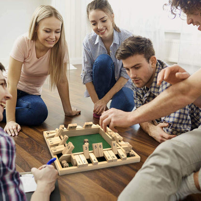 Strategic flip block game for adults and kids