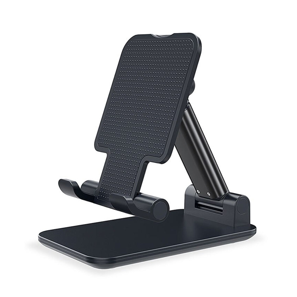 Foldable Metal Desktop Phone Stand Holder black