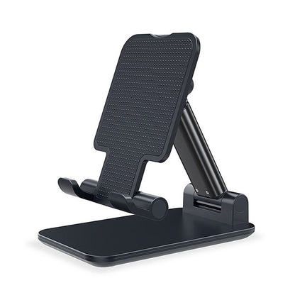 Foldable Metal Desktop Phone Stand Holder black