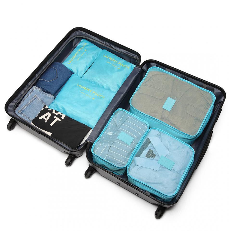 Travel Packing Organizer Set blue