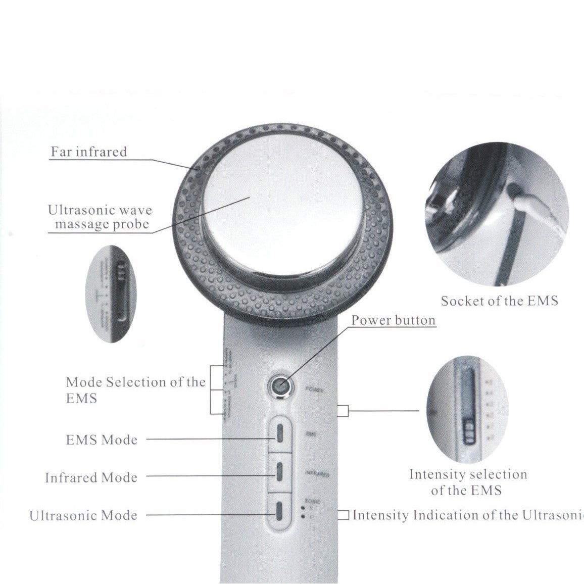 Portable fatburning massager for travel