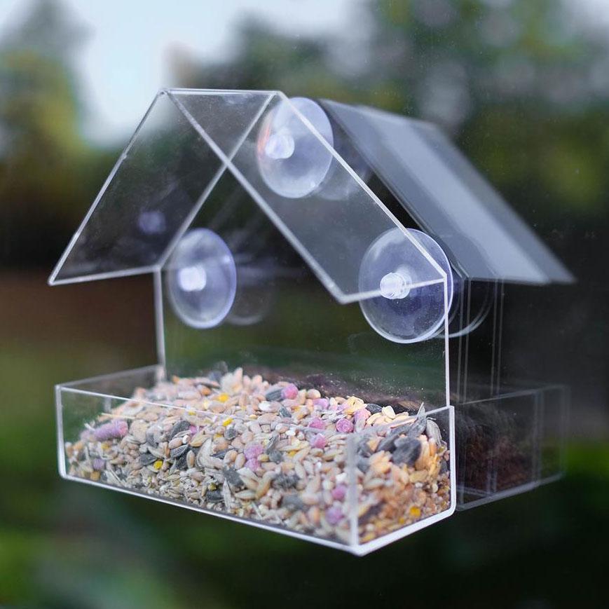 Little House Clear Bird Feeder 1