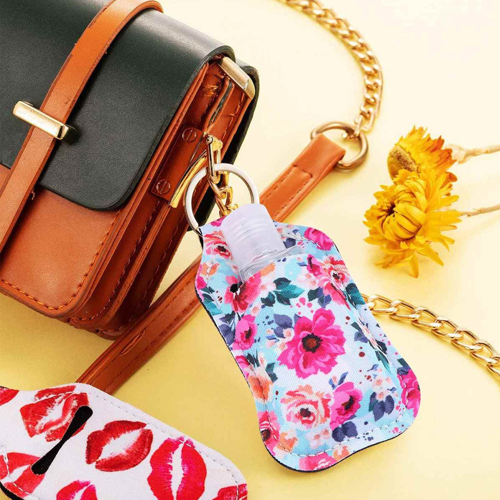 Hand Sanitizer Keychain Holder with Pouch – Perfect Travel Accessory & Thoughtful Gift