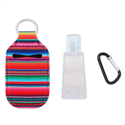 Multipurpose keychain sanitizer holder for liquids and gels