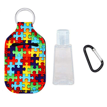Fashionable hand sanitizer keychain accessory for hygiene