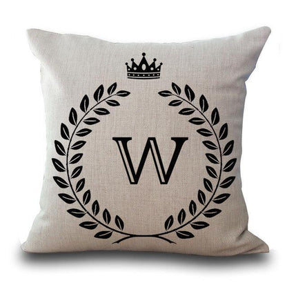 Personalized Alphabet Pillow Cover W