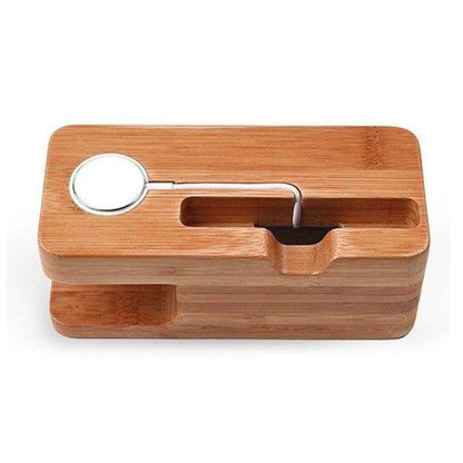 Multi-Device Wooden Charging Station & Organizer 1