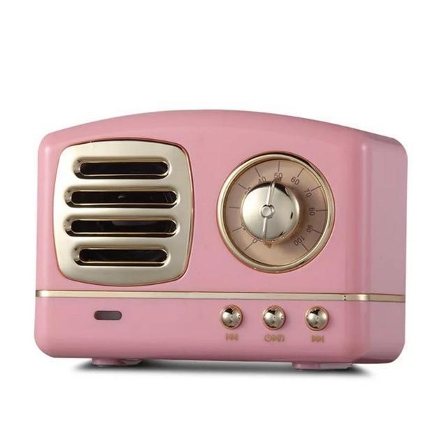 Vintage Bluetooth Speaker pink