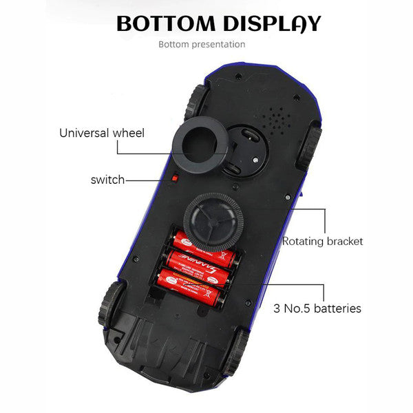 Affordable interactive police car toy with lights