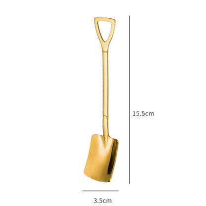 AQeh4pcsSetStainlessSteelShovelPointSpoonsCoffeeTeaSpoonIceCreamDessertTipScoopsCutle