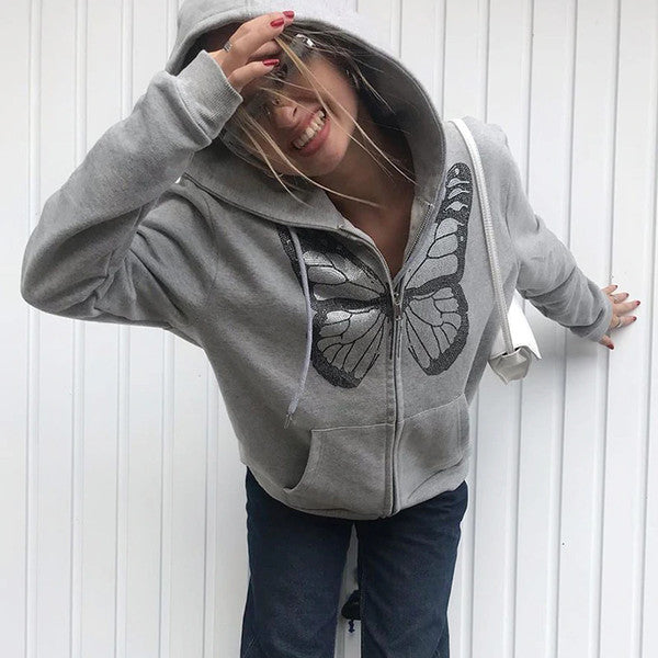 Polyester Butterfly Zipper Hoodie (1).jpg