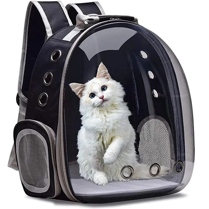 jCwgCatPetCarrierBackpackTransparentCapsuleBubblePetBackpackSmallAnimalPuppyKittyBirdB