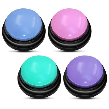 Customizable Dog Communication Button: Voice Recording, Training Buzzer