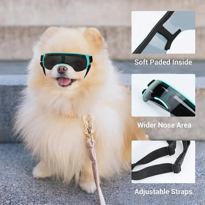 HoZQATUBANDogSunglassesSmallBreedDogGogglesforSmallDogsWindproofAntiUVGlassesforDogs