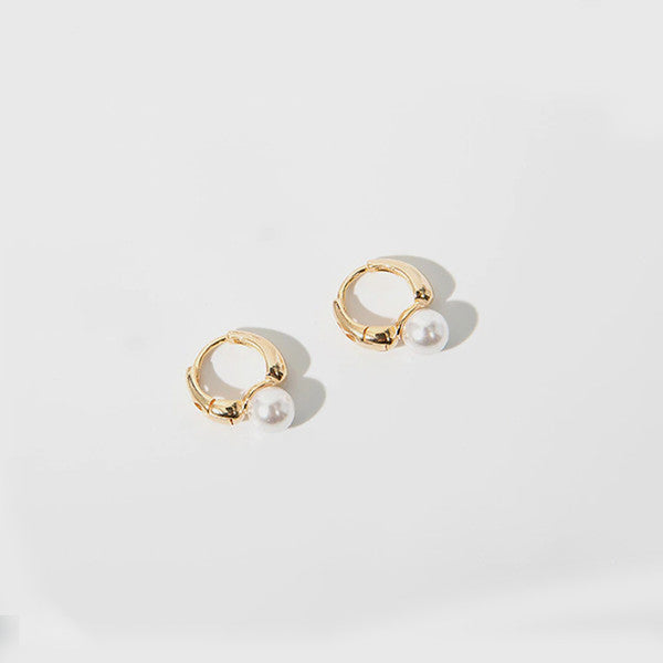 Mini Hoop & Pearl Huggie Earring Set (2).jpg