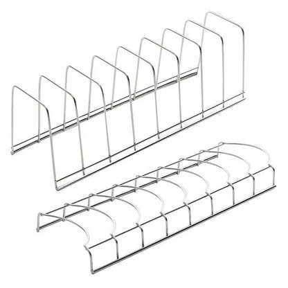 Stainless Steel Kitchen Organizer: Bowl & Dish Drainer Rack