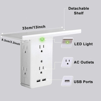 Multi Plug Outlet Extender Rack