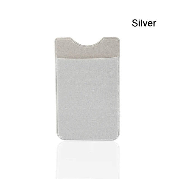 Adhesive Phone Pocket Silver