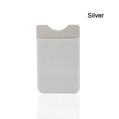 Adhesive Phone Pocket Silver