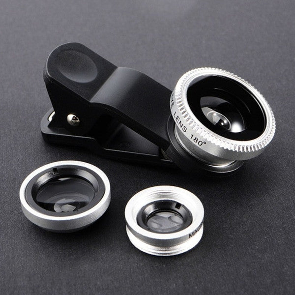Set of Phone Lenses Silver