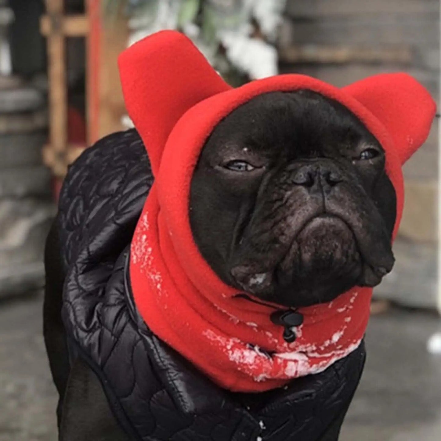 XGv1WinterPetHatFleeceAdjustableDogWarmHatEarsHoodieColdWeatherWarmCapsforPetsjpg