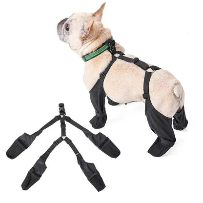 Adjustable Waterproof Dog Shoes for Outdoor Walks | Breathable Pet Boots for French Bulldogs & More