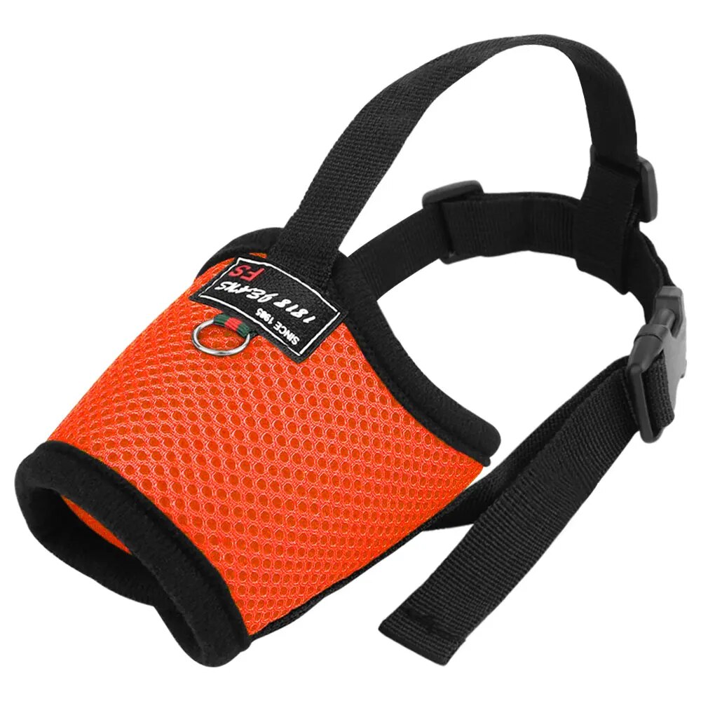 VuByMeshNylonDogMuzzleAdjustableSmallMediumLargeDogMuzzlePetAccessoriesBreathableAntiB
