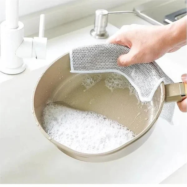 Stainless Steel Dish Washing Net Mesh Cloth