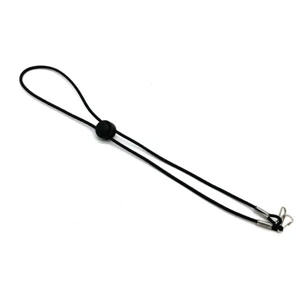 Breathable fabric neck strap for masks