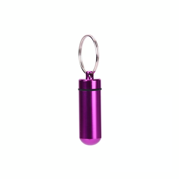 Compact aluminum pill holder for active lifestyles
