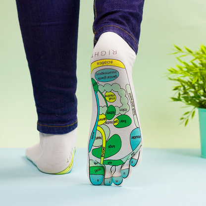 Cotton Acupressure Reflexology Socks – Premium Massage Socks & Ideal Wellness Gift