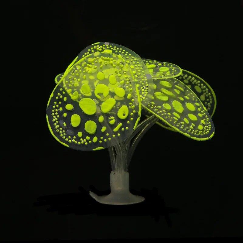 5XMfSiliconeLuminousPlantsArtificialGlowingSimulationCoralAquariumDecorationFishTankUnder
