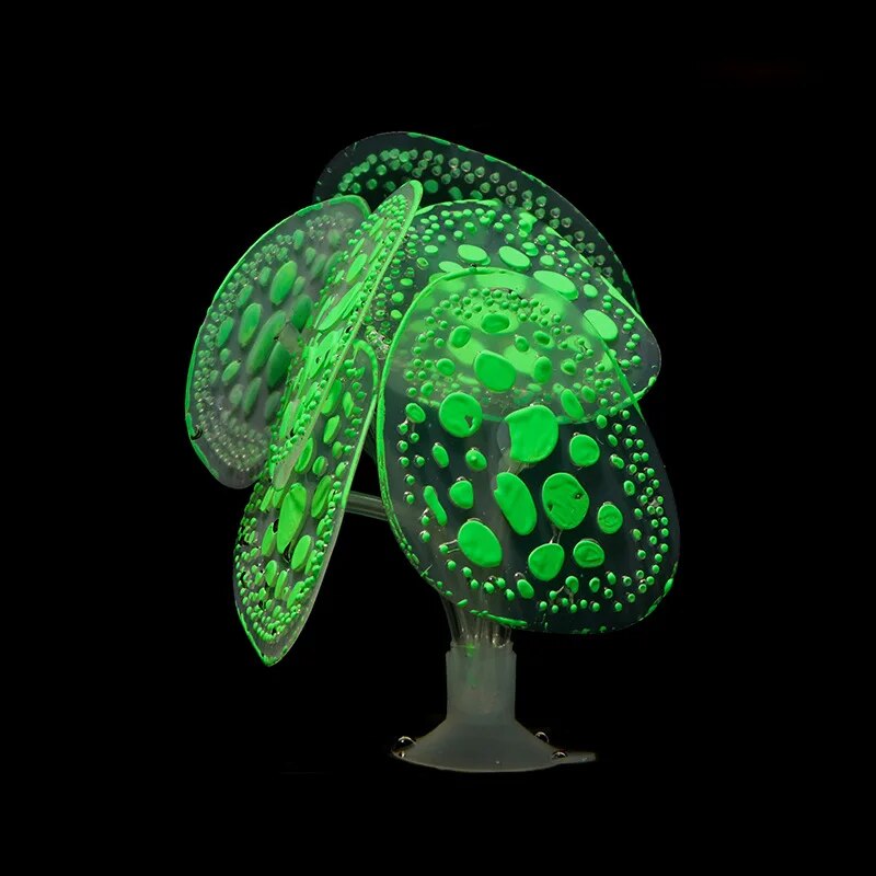 5WTFSiliconeLuminousPlantsArtificialGlowingSimulationCoralAquariumDecorationFishTankUnder