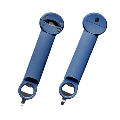 Multifunctional Retractable Bottle Opener blue