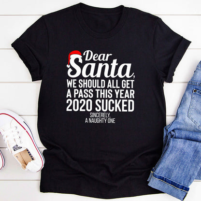 Dear Santa We Should All Get A Pass This Year T-Shirt