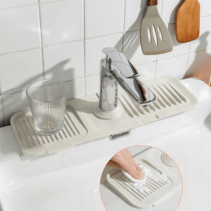 Kitchen Sink Faucet Splash Guard Behind Faucet
