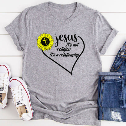 Jesus Is Not Religion T-Shirt 0.jpg
