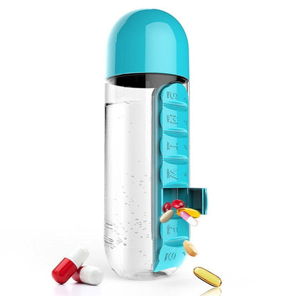 Best vitamins organizer water bottle for travel